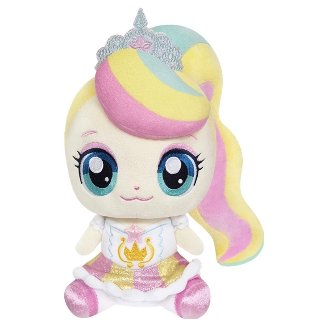 Pponiping Catch! Teenieping plush toy with pastel rainbow hair and princess outfit