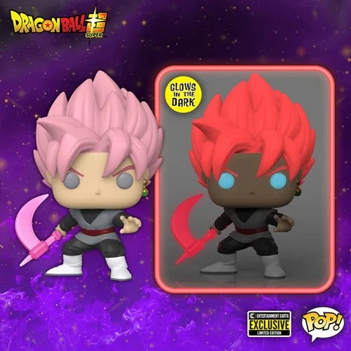 Dragon Ball Super Saiyan Rose Goku Black Glow-in-the-Dark Funko Pop! Vinyl Figure #1279 - Entertainment Earth Exclusive