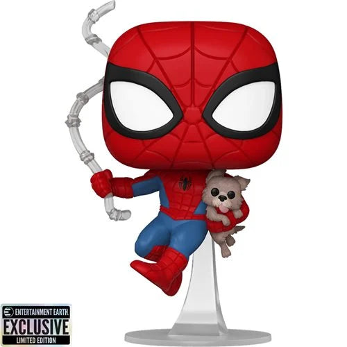 Spider-Man with Sandwich the Dog Funko Pop! Vinyl Figure #1449 - Entertainment Earth Exclusive