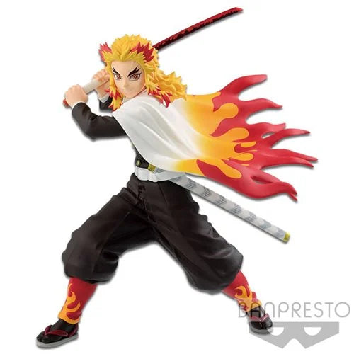 Demon Slayer: Kimetsu no Yaiba Kyojuro Rengoku Vibration Stars Statue - Kids & Mom Toys