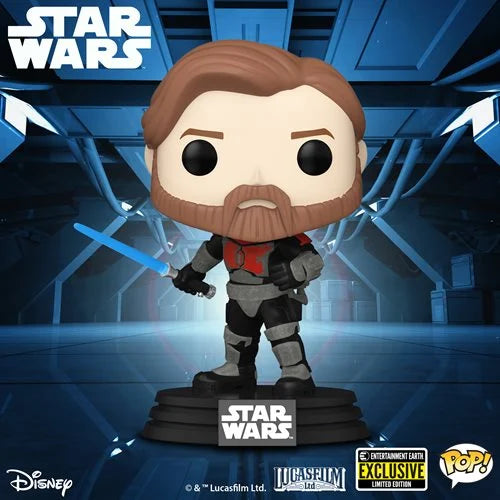 Star Wars: The Clone Wars Obi-Wan Kenobi Mandalorian Armor Pop! Vinyl Figure  - Entertainment Earth Exclusive - Kids & Mom Toys