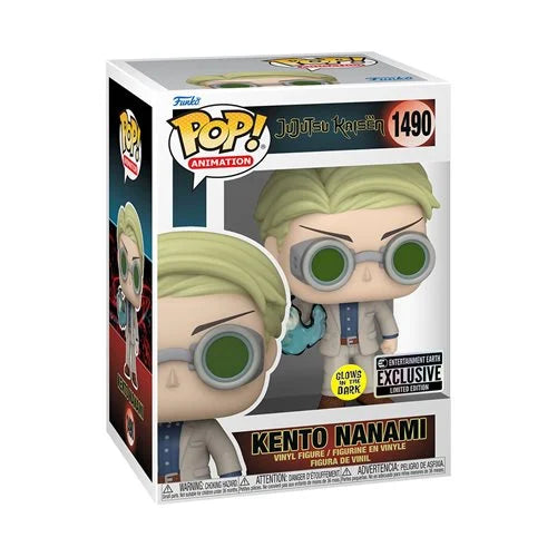 Jujutsu Kaisen Kento Nanami Glow-in-the-Dark Funko Pop! Vinyl Figure #1490 - Entertainment Earth Exclusive