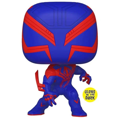 "2023 Nov" Spider-Man: Across the Spider-Verse Spider-Man 2099 Glow-in-the-Dark Pop! Vinyl Figure - Entertainment Earth Exclusive - Kids & Mom Toys