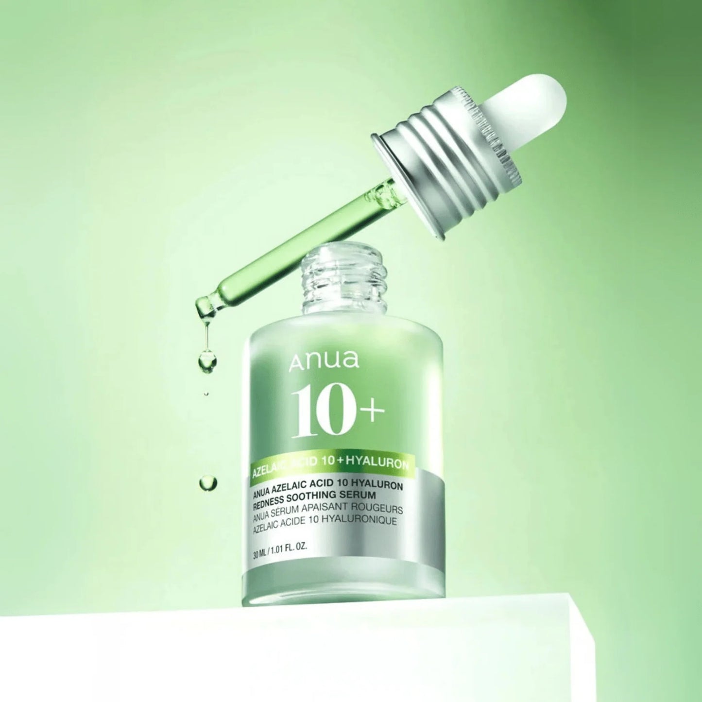 ANUA Azelaic Acid 10 Hyaluron Redness Soothing Serum Korean serum for redness and blemish-prone skin