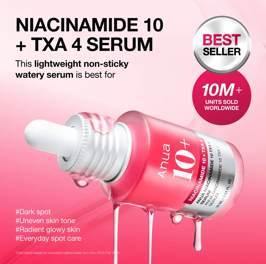ANUA Niacinamide 10 percent TXA 4 percent Serum dest seller worldwide