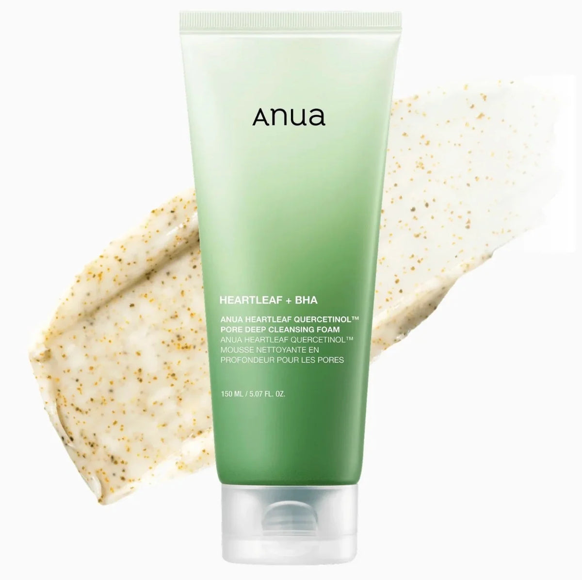 Anua Heartleaf Quercetinol Pore Deep Cleansing Foam 150ml Korean facial cleanser