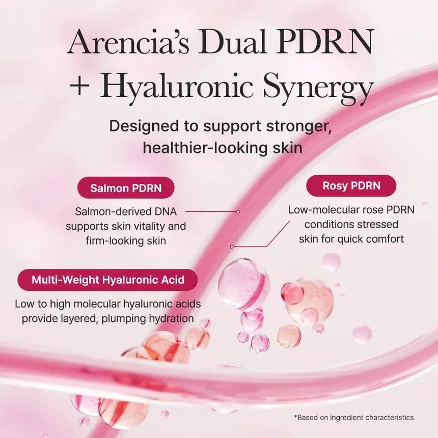 Arencia PDRN Booster Shot texture for hydrating and firming Korean skincare routine