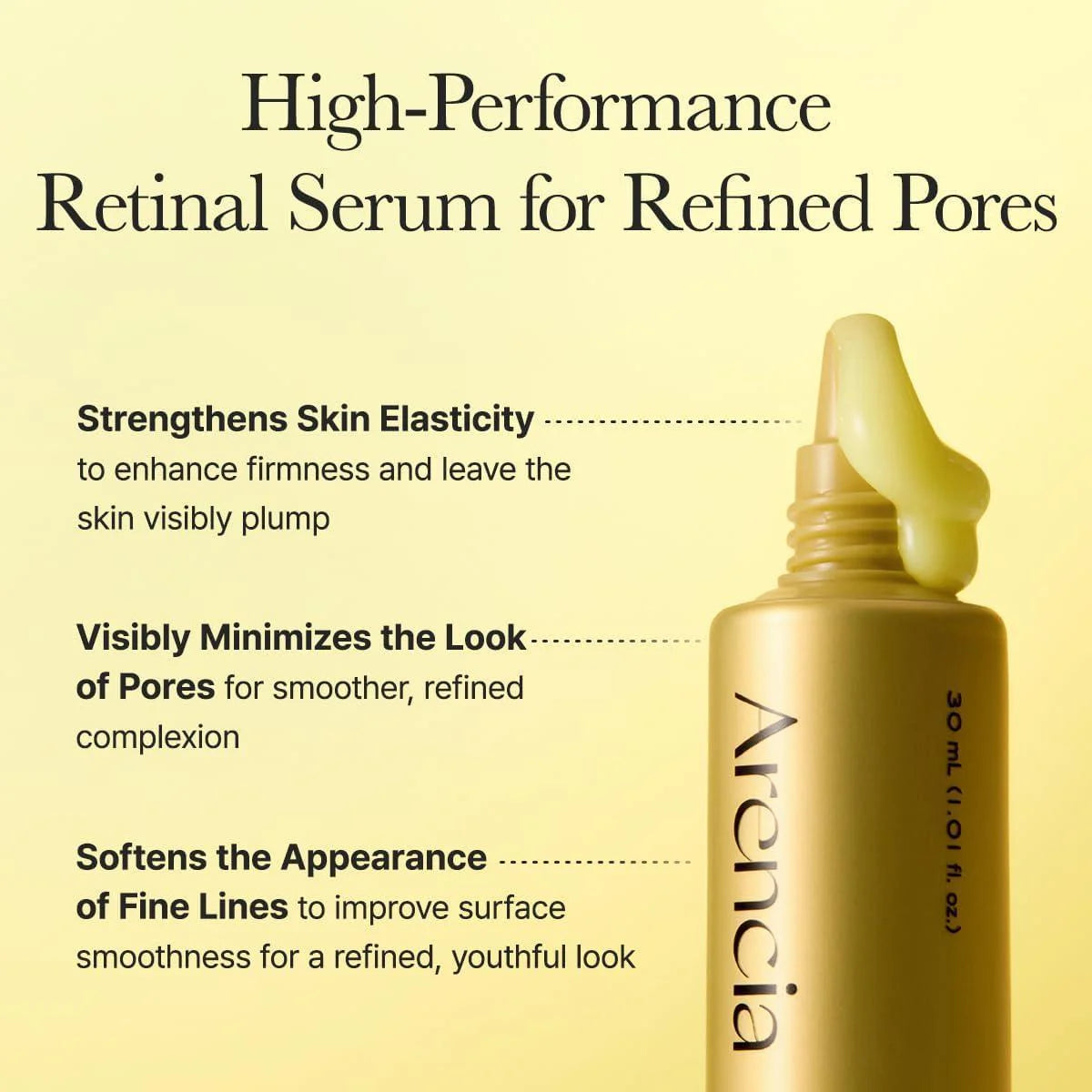 Arencia Retinal Booster Shot 30ml Korean retinal serum with peptides and ceramide