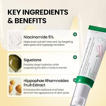 XIS-Y Dark Spot Correcting Glow Serum lightweight texture with key ingredients
