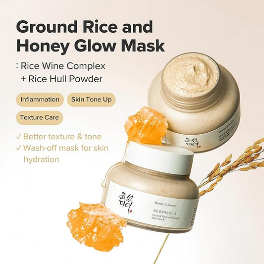Beauty of Joseon Ground Rice and Honey Glow Mask 150ml Korean hydrating exfoliating face mask benefits