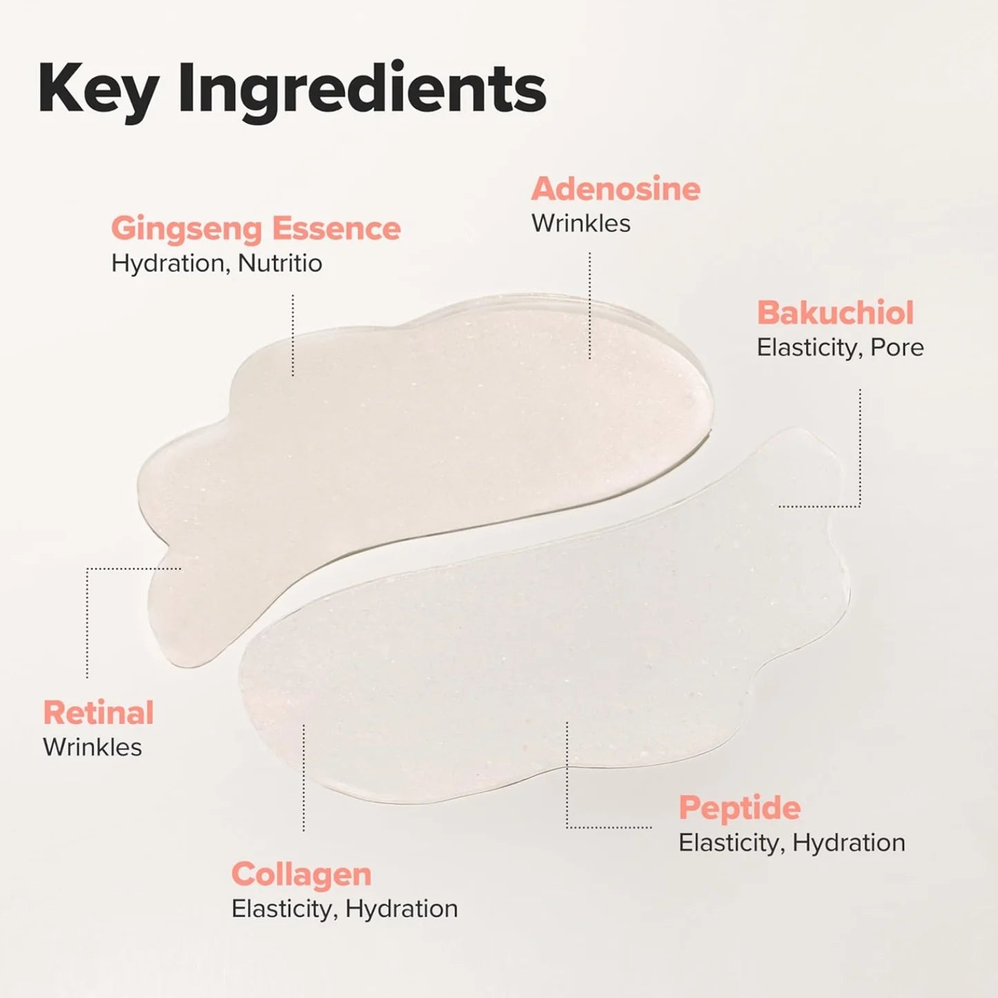 Diagram of skincare product with key ingredients labeled