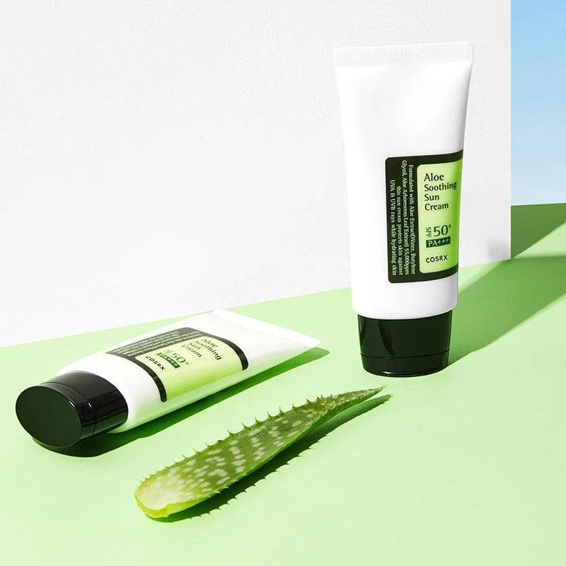 COSRX Aloe Soothing Sun Cream SPF50+ PA+++ 50ml Korean moisturizing facial sunscreen