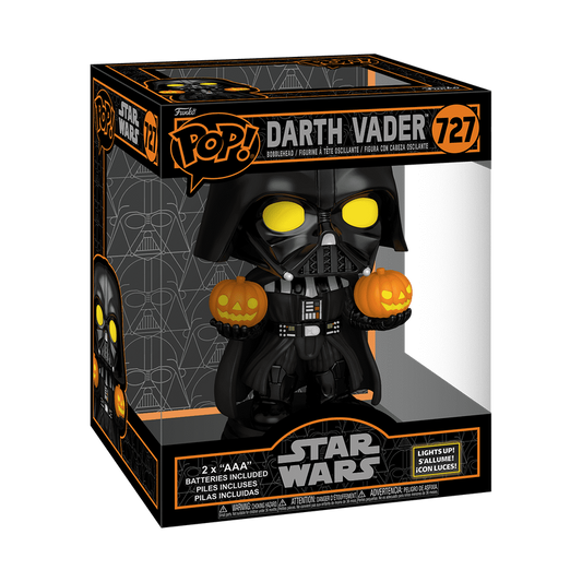 Funko Pop Super Light Up Darth Vader Holding Jack-O-Lanterns Star Wars Halloween figure 727