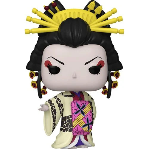 Funko Pop vinyl figure of Daki from Demon Slayer wearing a detailed Oiran kimono, yellow hairpins, and red eye makeup, figure #1534.