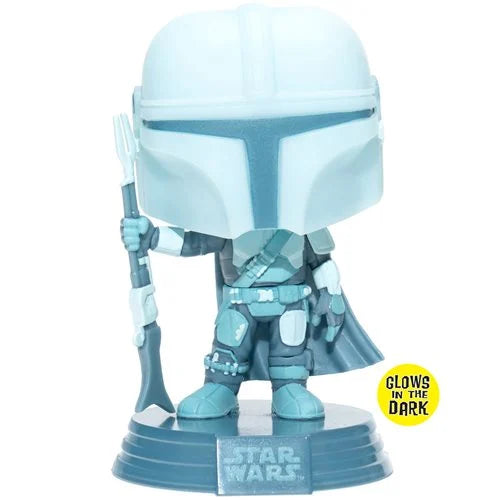 Star Wars: The Mandalorian Hologram Glow-in-the-Dark Pop! Vinyl Figure - Entertainment Earth Exclusive - Kids & Mom Toys