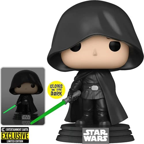 Star Wars: The Mandalorian Luke Glow-in-the-Dark Pop! Vinyl Figure - Entertainment Earth Exclusive - Kids & Mom Toys