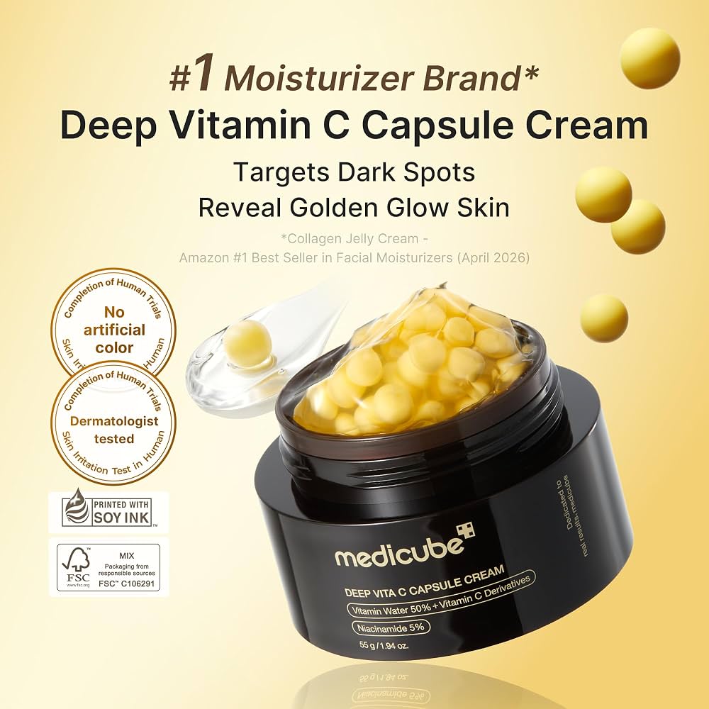 medicube Deep Vita C Capsule Cream number 1 moisturizer brand