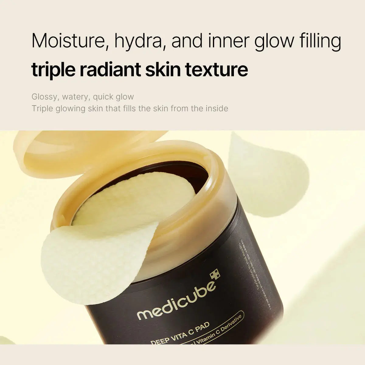 MEDICUBE Deep Vita C Pad 70 Korean Vitamin C toner pads for radiant skin texture