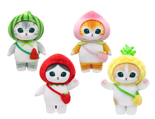 Kawaii Mofusand plush collection – fruit costume cats, perfect collectible gift for kids and plush lovers