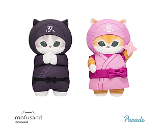 Mofusand ninja cat plush toy in black outfit, 28cm kawaii cat doll
Mofusand ninja cat plush toy in pink outfit, 28cm cute collectible plush
Mofusand ninja cat plush set in 2 styles, soft 28cm character dolls
Cute Mofusand cat plush in ninja costume, collectible kawaii stuffed toy
