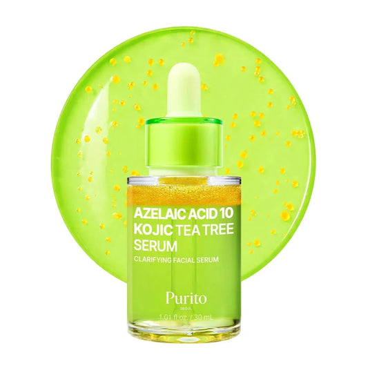 PURITO SEOUL Azelaic Acid 10 Kojic Tea Tree Serum 30ml Korean serum for blemishes and post-acne marks