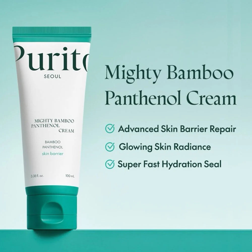 PURITO Mighty Bamboo Panthenol Cream moisture gel texture for dry and sensitive skin