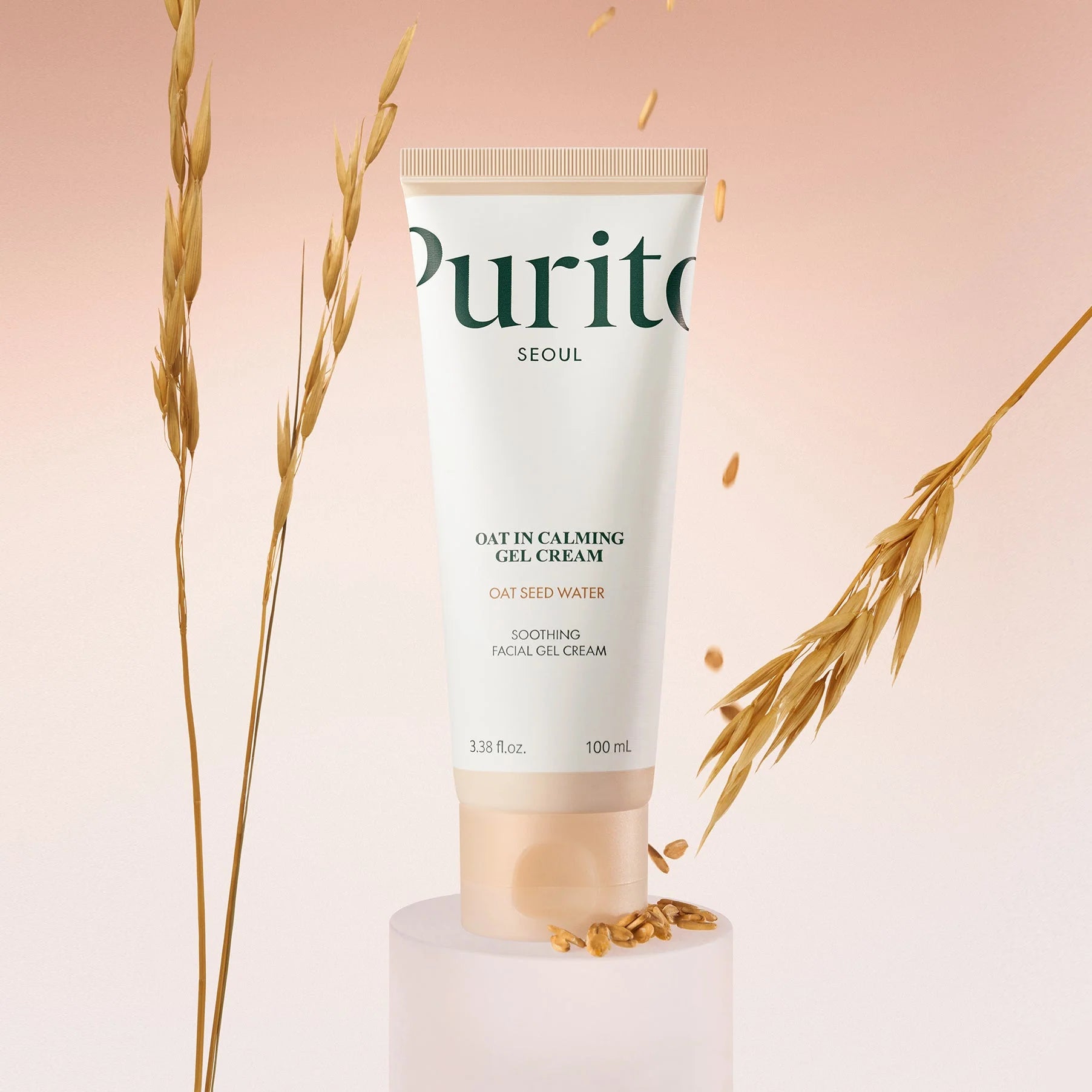 PURITO SEOUL Oat In Calming Gel Cream 100ml Korean moisturizer with 77 percent oat seed water