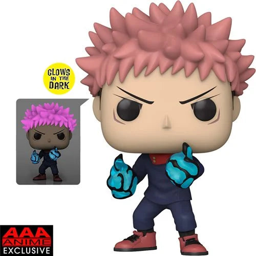 "Coming Soon" Jujutsu Kaisen Yuji Itadori Divergent Fist Glow-in-the Dark Funko Pop! Vinyl Figure #1376 - AAA Anime Exclusive - Kids & Mom Toys