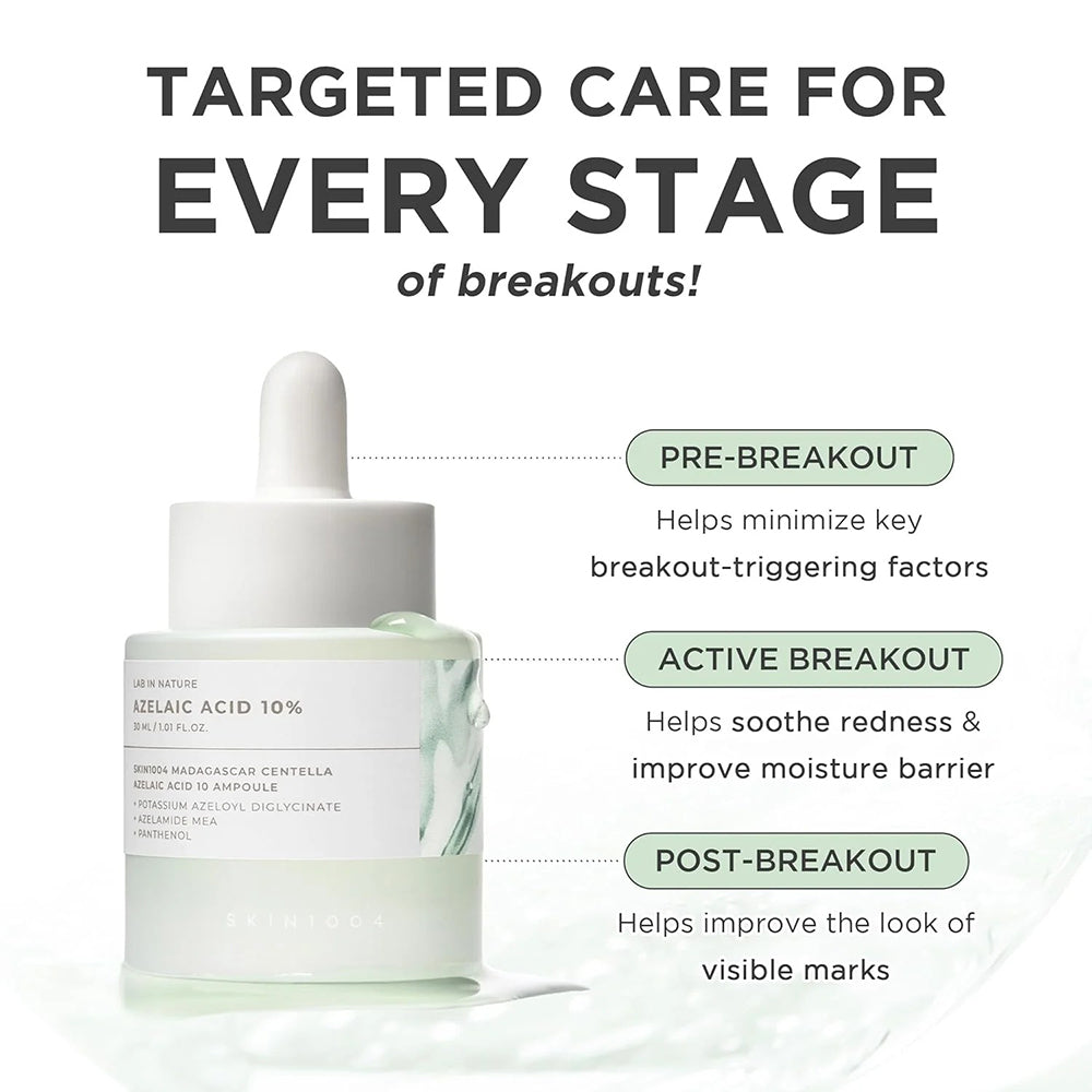 skin1004 Azelaic Acid 10 Ampoule targeted care for breakouts