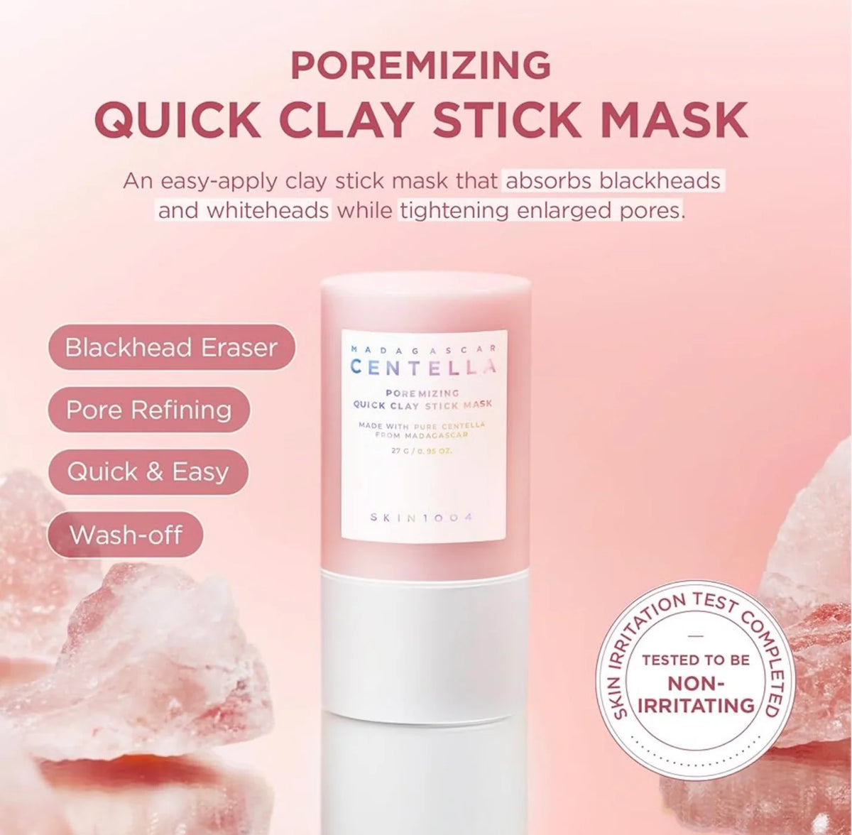 SKIN1004 Poremizing Quick Clay Stick Mask benefits