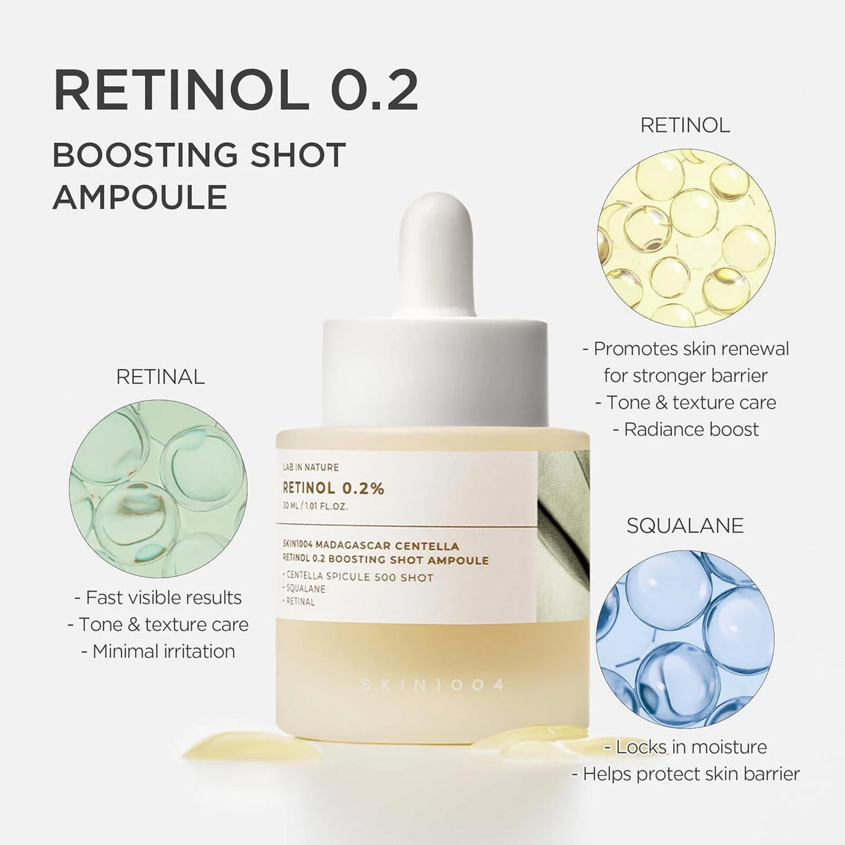 SKIN1004 Retinol 0.2 Boosting Shot Ampoule elastic moisturizing serum texture